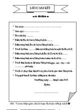 Đề cương ôn thi học kỳ II môn Tiếng Anh Lớp 8 - Tuấn Nguyễn